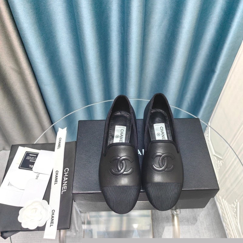Ch*el leather shoes